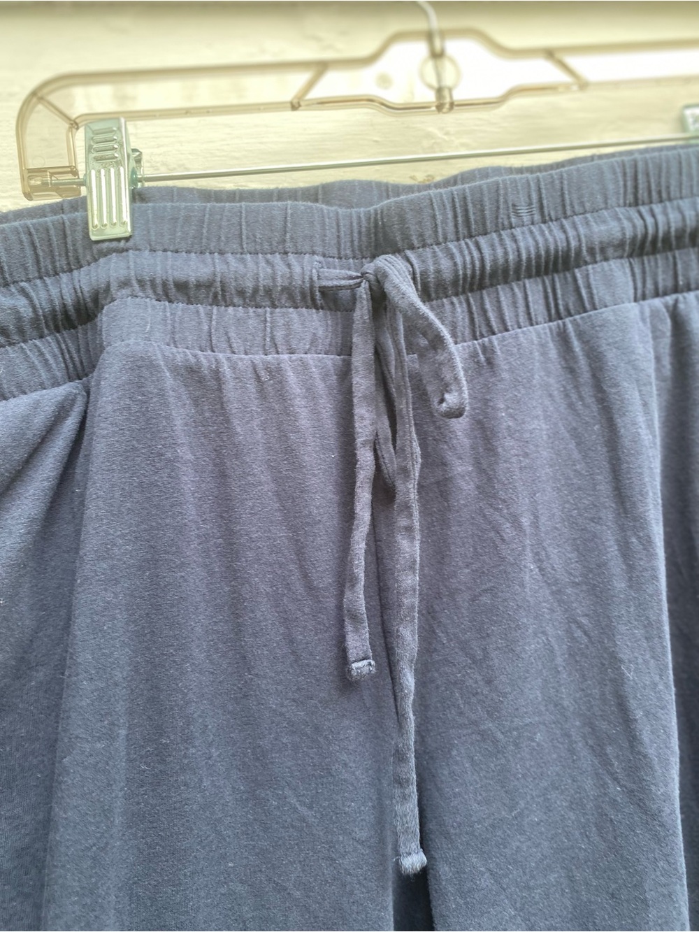 AnyBody Navy Jogger Lounge pants with Drawstring - Picture 2 of 7